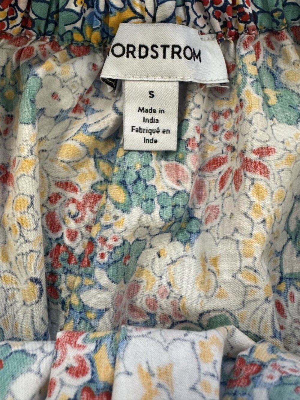 NORDSTROM Women Floral Dress with Pockets SMALL - Picture 4 of 5